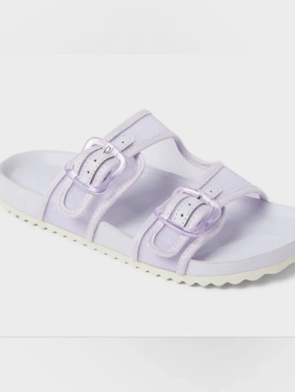 Cat & Jack Lilac Double-Buckle Slide Sandals for Kids